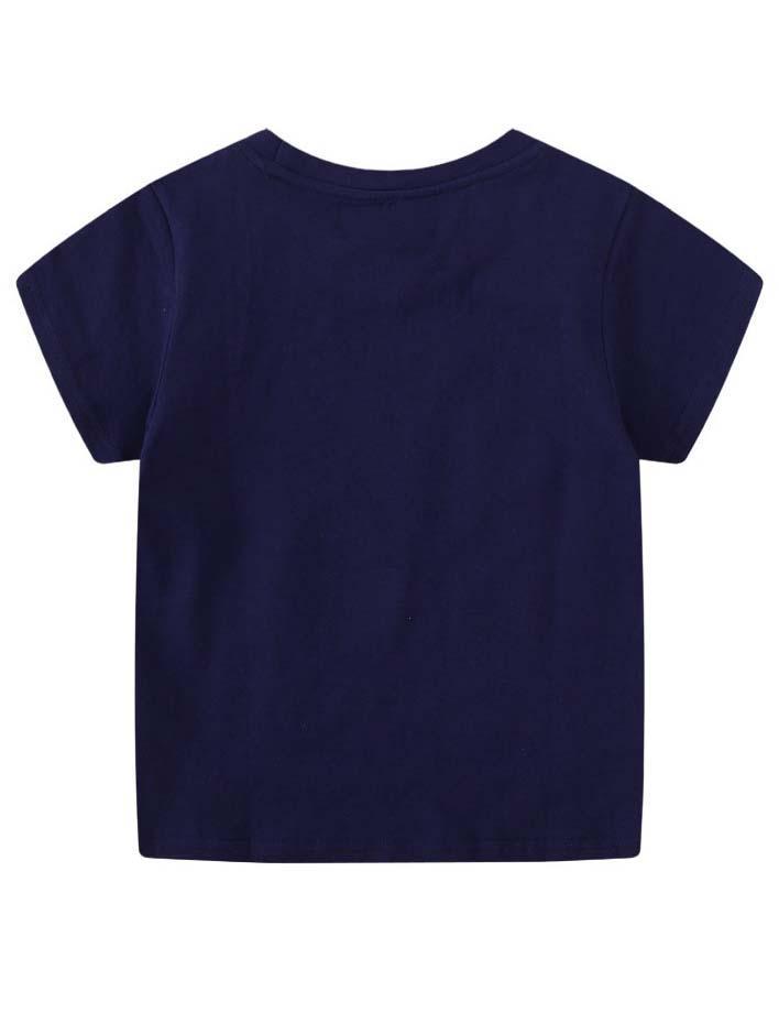 Toddler Boy Glowing Dinosaur Appliqué 100% Cotton T-shirt