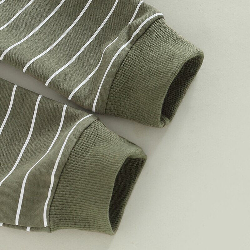 Solid Striped Baby Pants