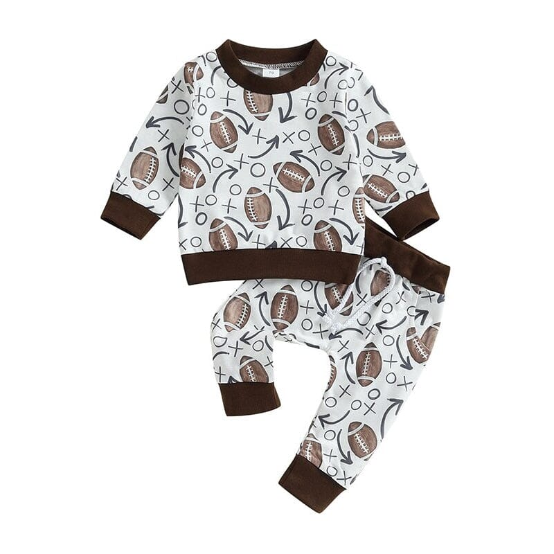Long Sleeve Football Baby Set