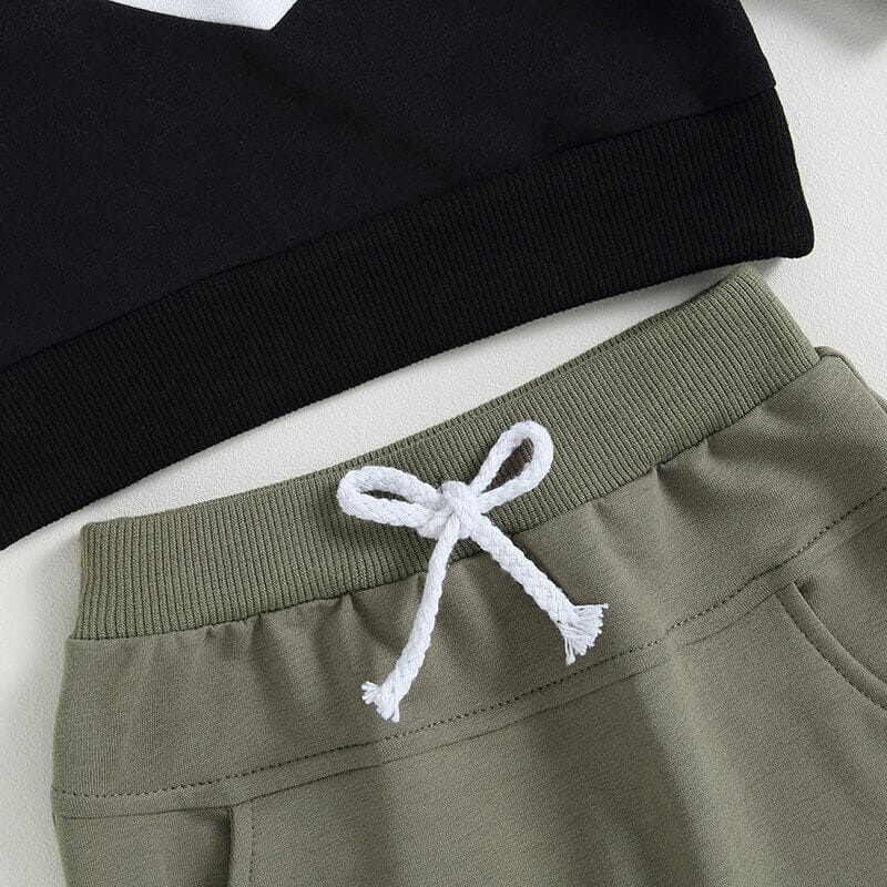 Long Sleeve Color Block Baby Set