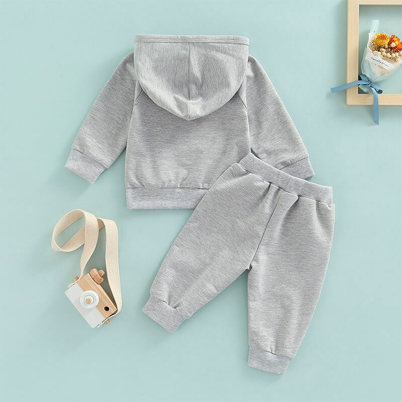 Solid Hooded Baby Set