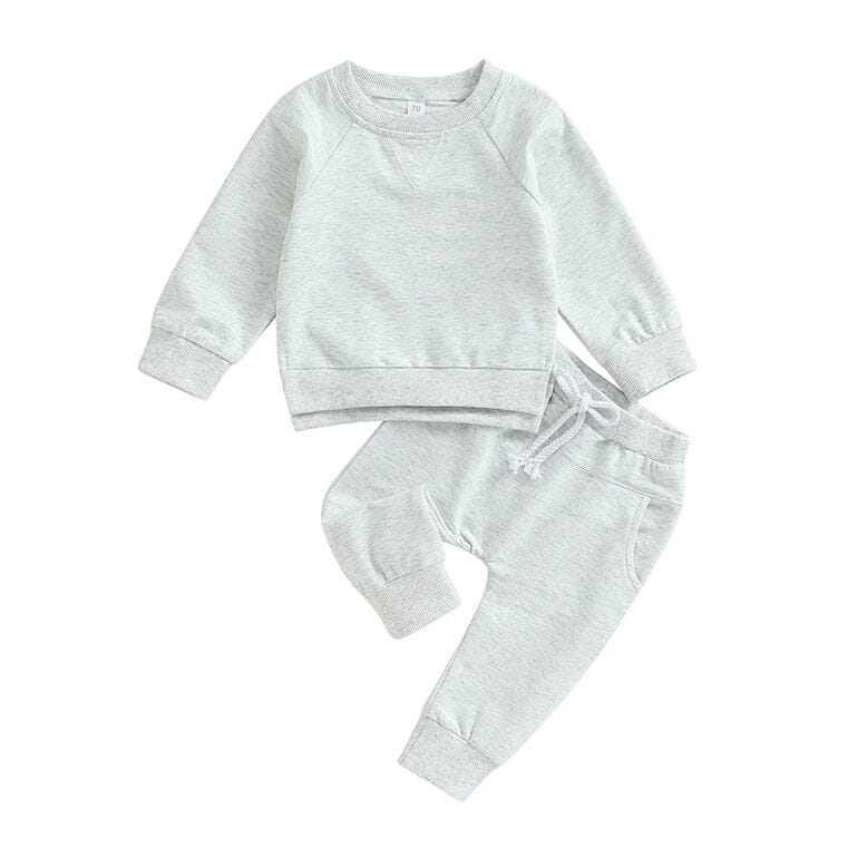 Solid Long Sleeve Baby Set
