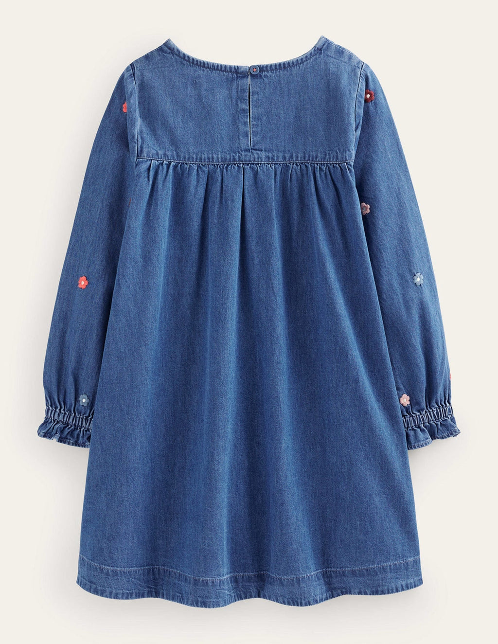 Toddler Kid Girl Logo Woven Embroidered Long Sleeves Dress