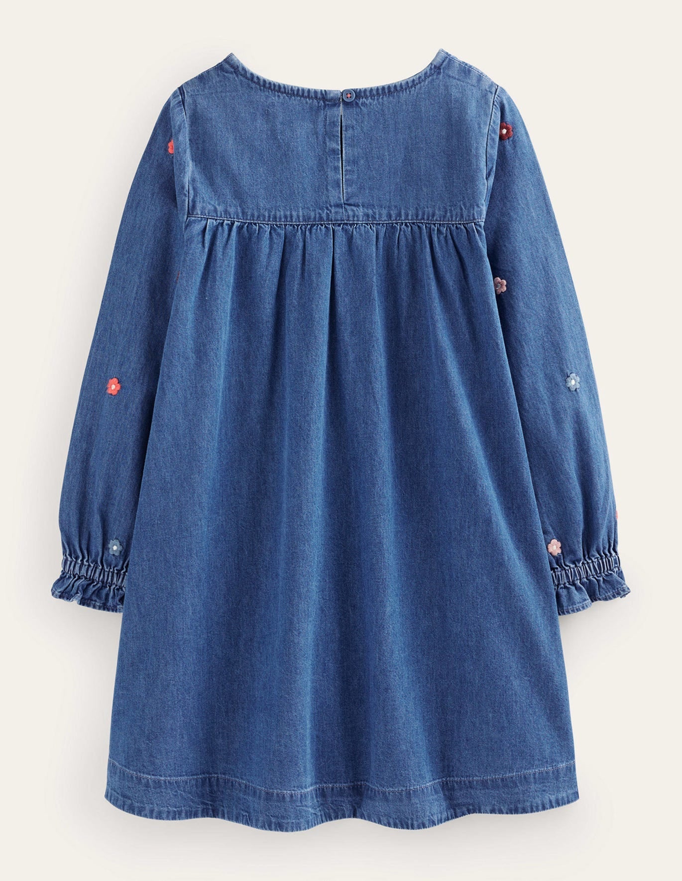 Toddler Kid Girl Logo Woven Embroidered Long Sleeves Dress