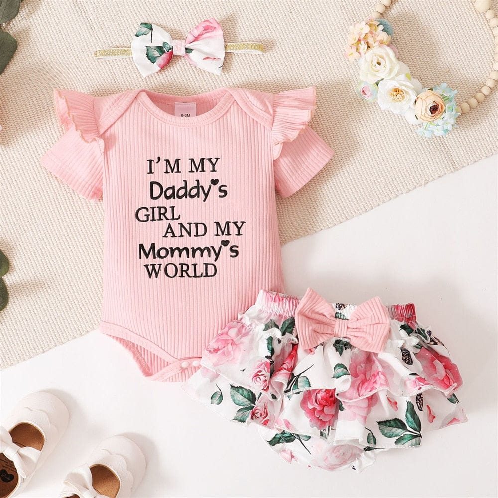 Adorable Floral Baby Outfit