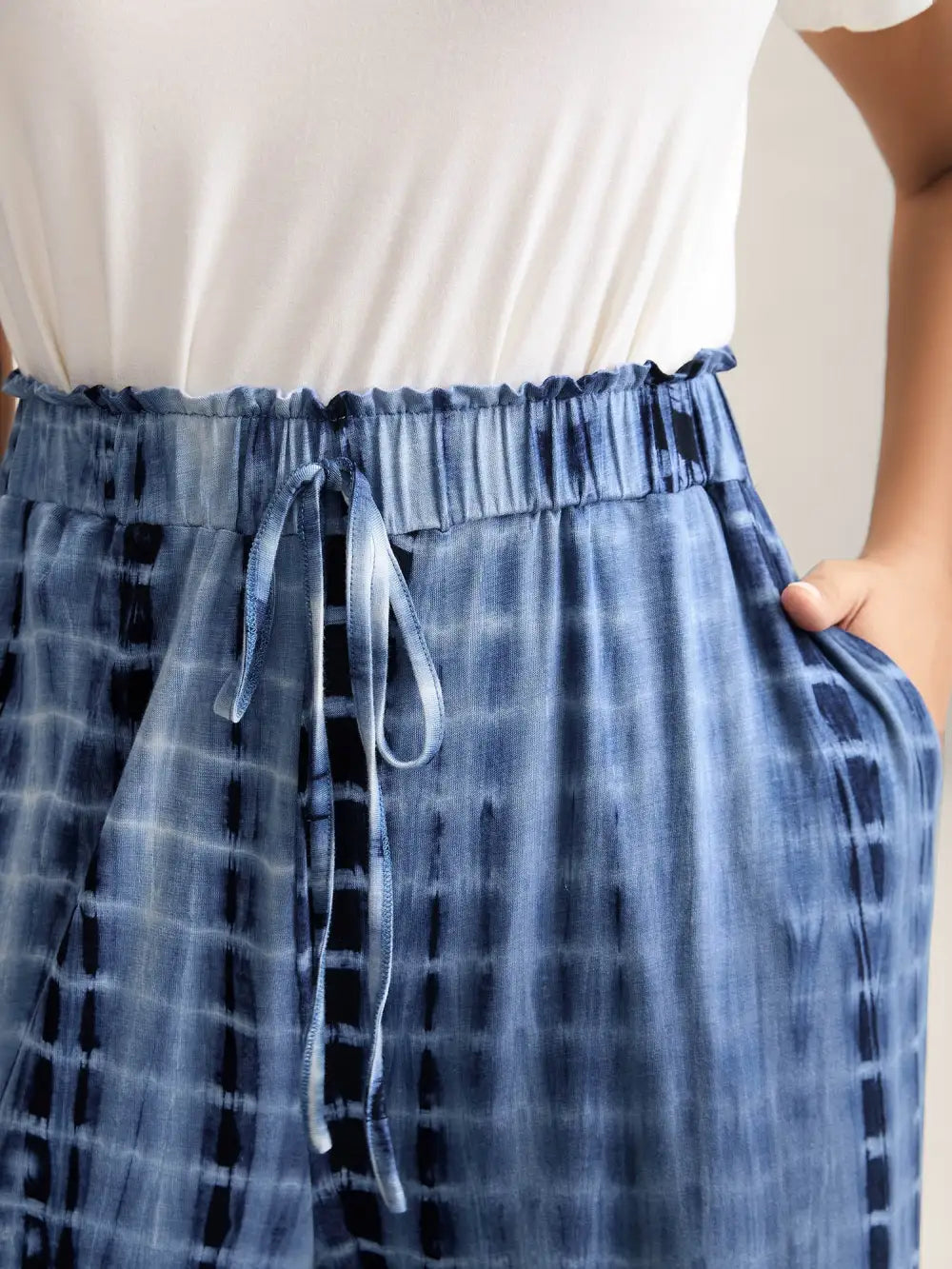 Tie-Dye Wide-Leg Pants