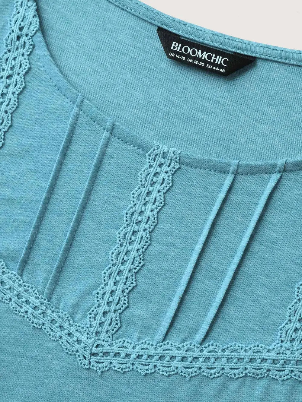 Lace Toothpick Pleat Solid Top
