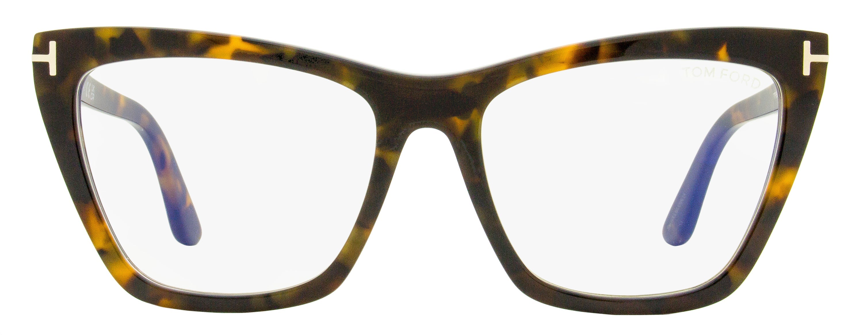 Tom Ford Women's Magnetic Clip-on Eyeglasses TF5971-B 052 Dark Havana 54mm