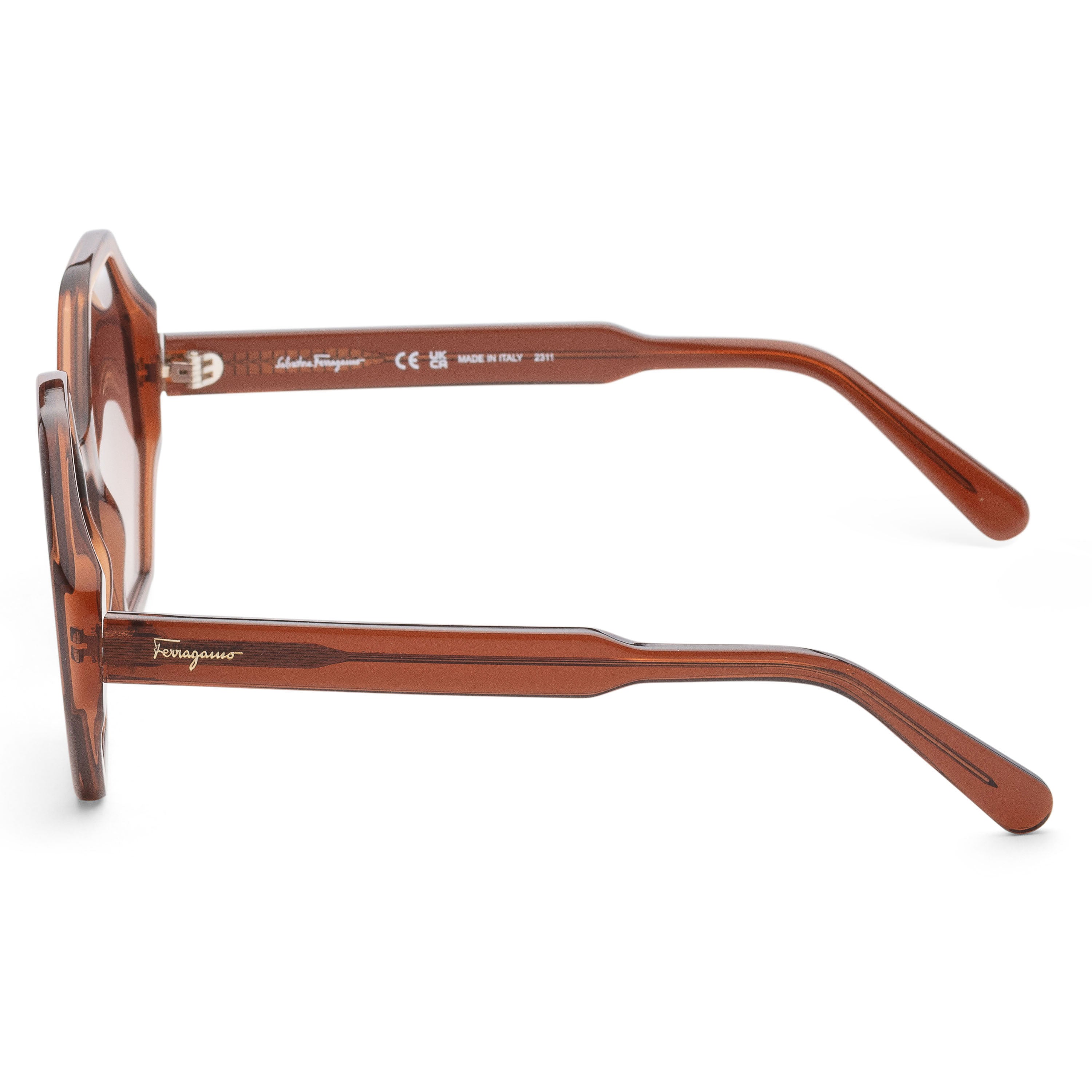 Ferragamo Women's 55mm Crystal Brown Sunglasses