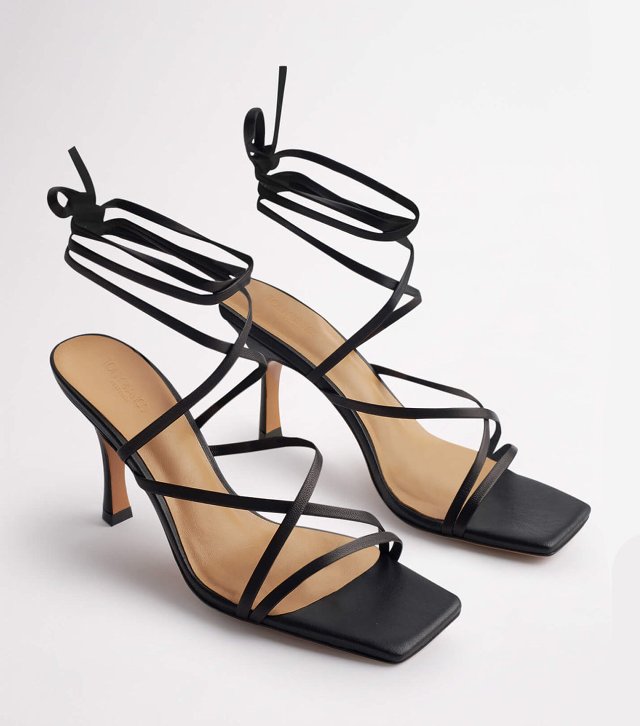 Caden Black Sheep Nappa Heels