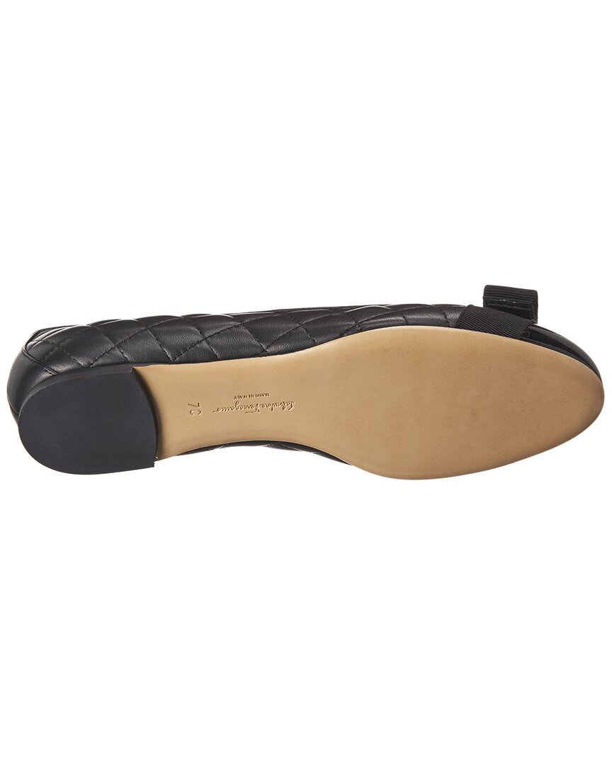 Ferragamo Varina Quilted Leather Ballet Flat