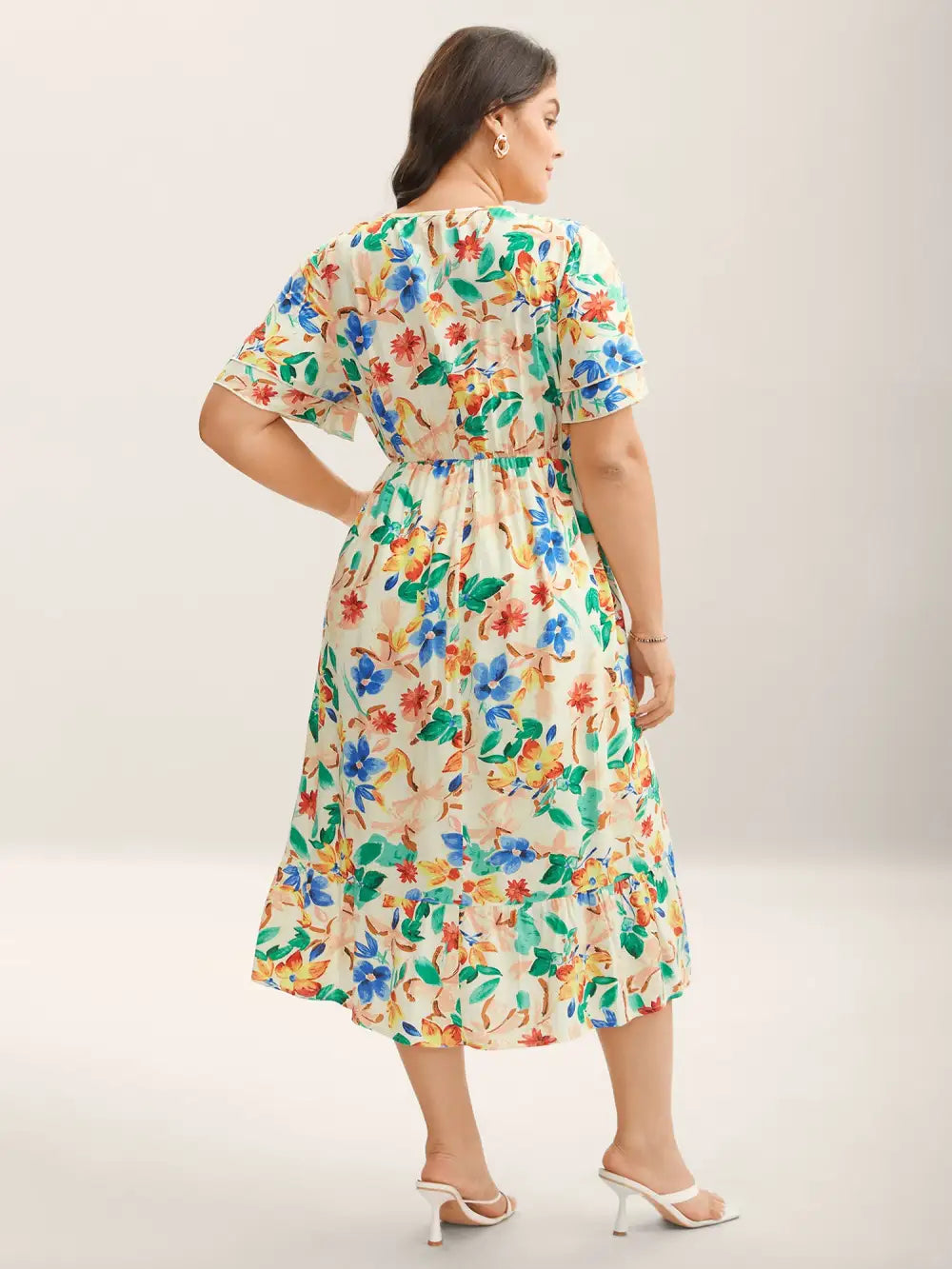 Sunkissed Florals Pockets Midi Dress