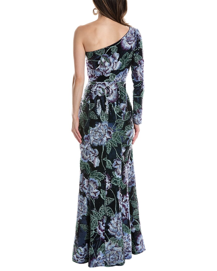 Marchesa Notte One-Shoulder Gown