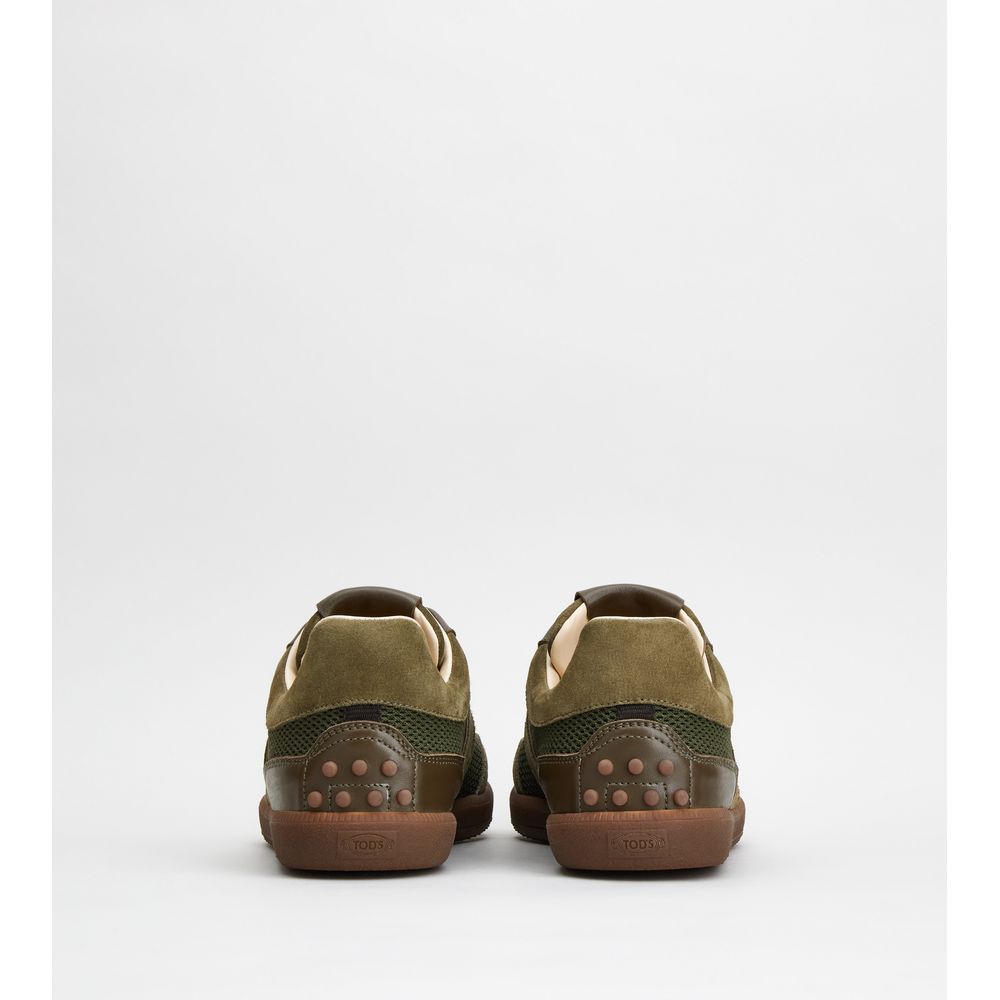 Tod's Tabs Sneakers in Suede and Technical Fabric