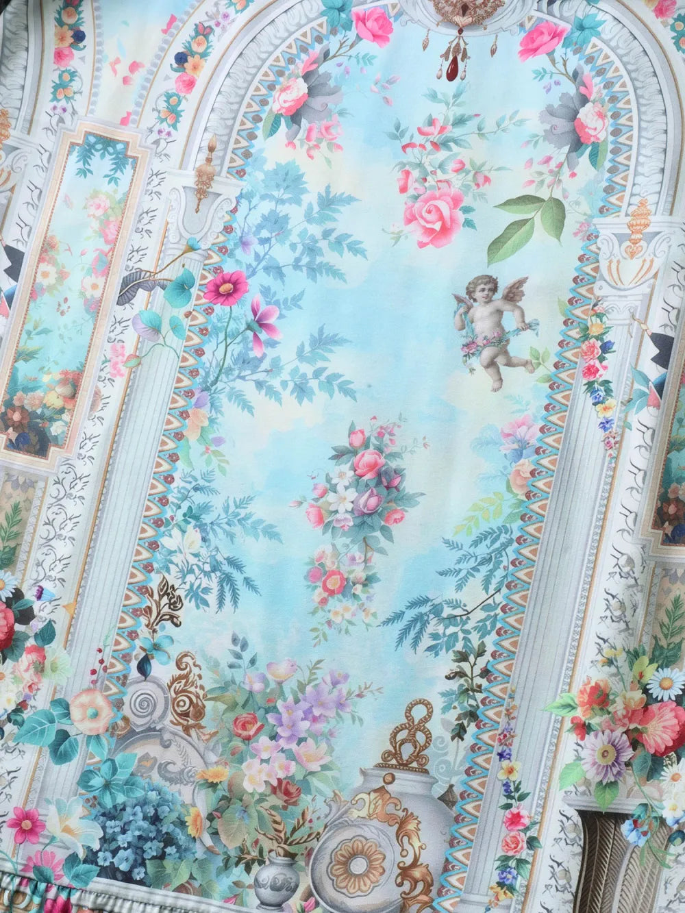 Floral Paradise Print Pockets Maxi Dress