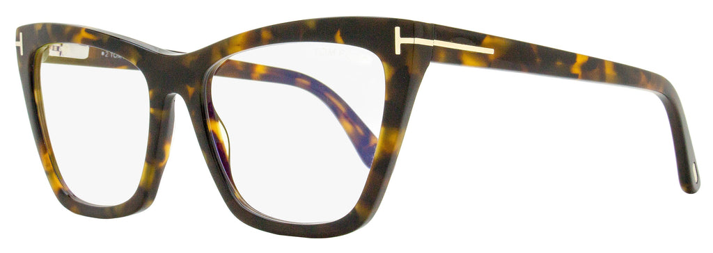Tom Ford Women's Magnetic Clip-on Eyeglasses TF5971-B 052 Dark Havana 54mm