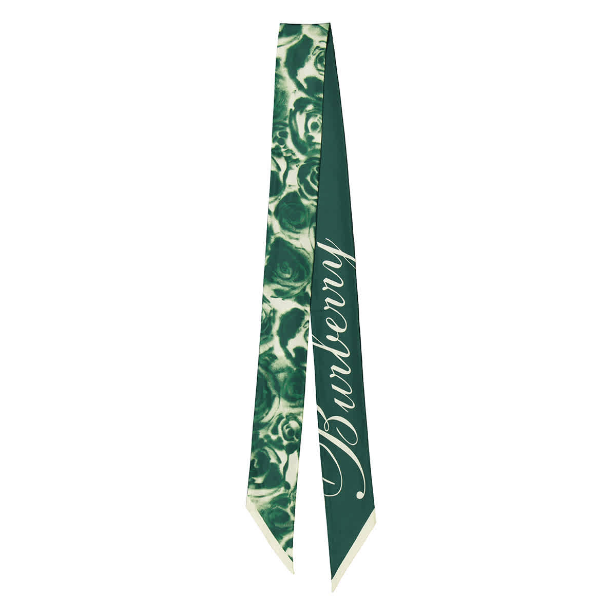 Burberry Rose-Print Silk Scarf