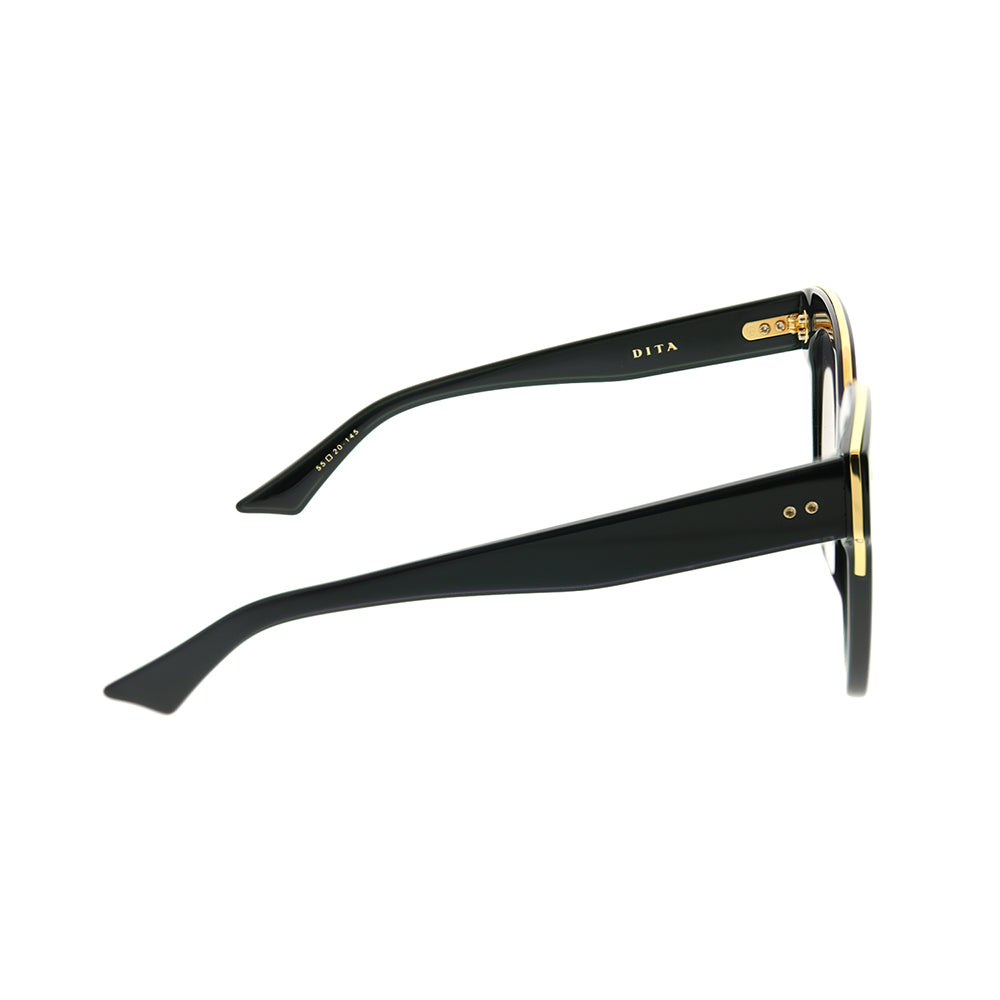 Dita Day Tripper 22031-A-BLK-GLD-55 Unisex Square Sunglasses