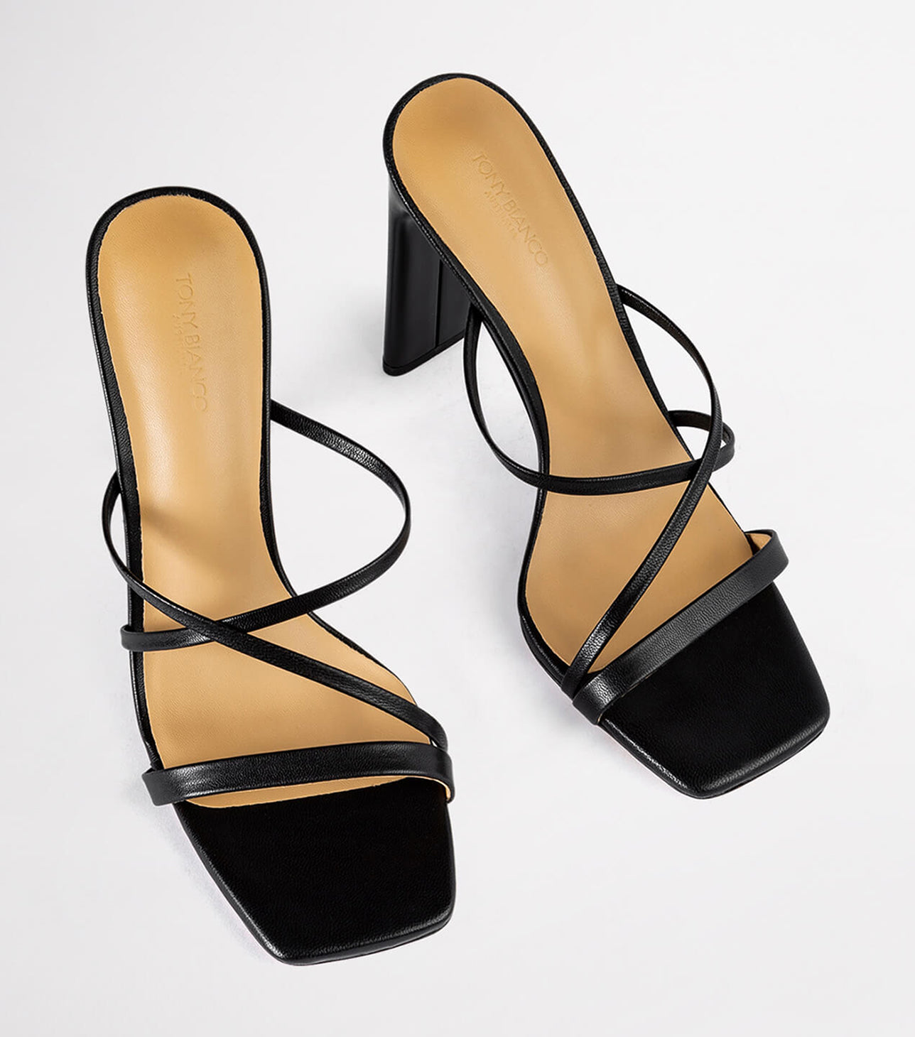 Fior Black Kid Heels