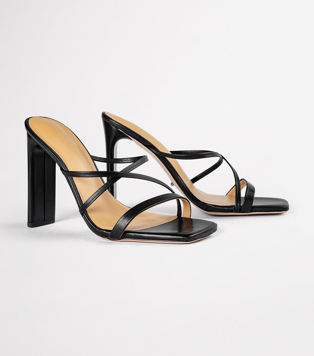 Fior Black Kid Heels