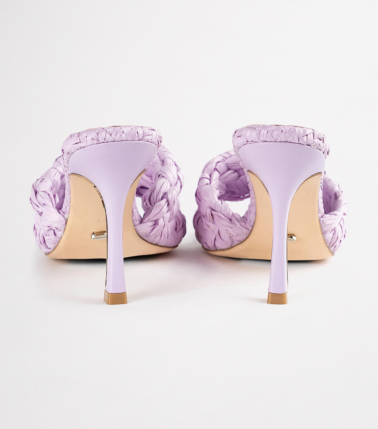 Lourdes Lilac Raffia Heels