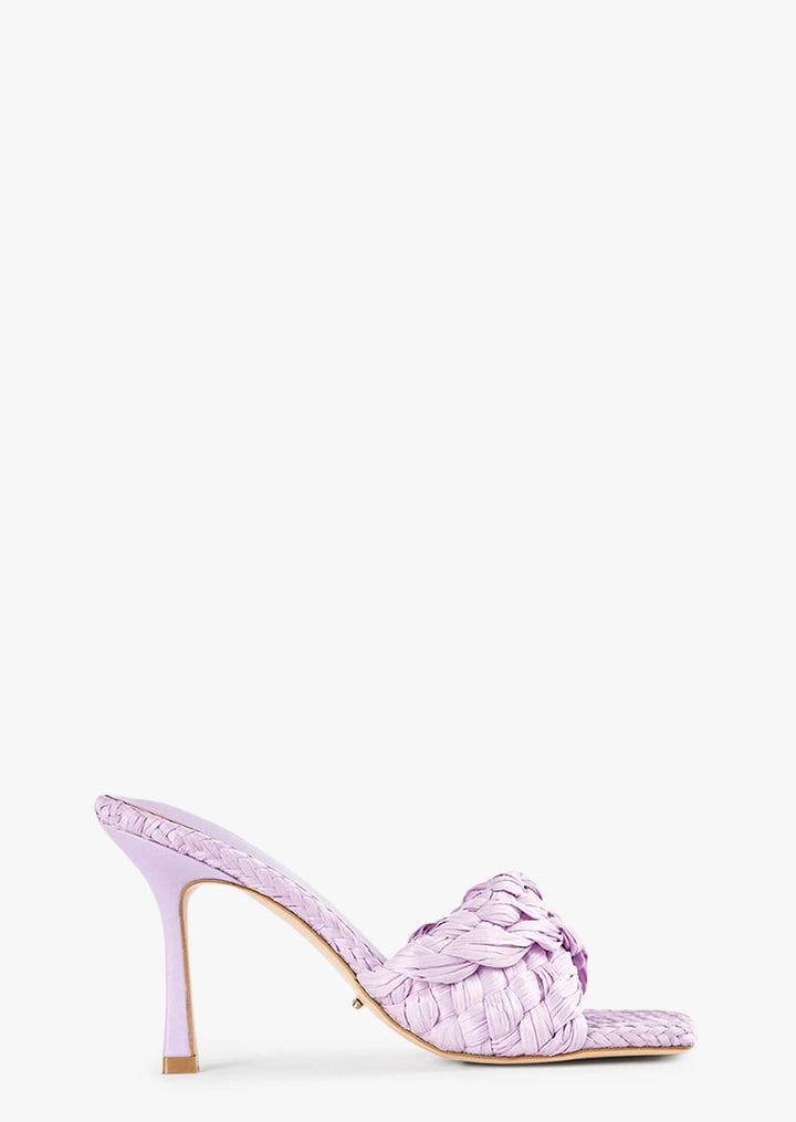 Lourdes Lilac Raffia Heels