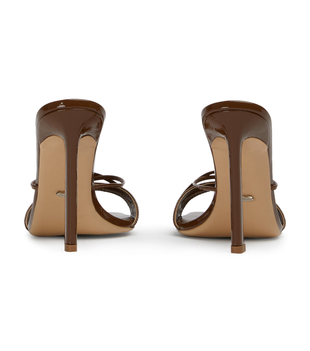 Vanquish Mocha Patent Heels